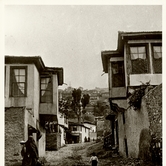 Δρόμος στην Άνω Πόλη (από φωτογραφία εποχής)