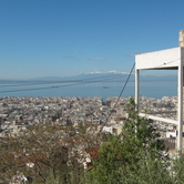 Η πόλη και ο Όλυμπος από τη μονή Βλατάδων