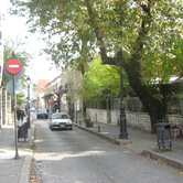 Γυαλί καφενέ στην Ανεξαρτησίας