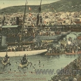Άποψη του λιμανιού κατά την Εορτή των Θεοφανείων (1910)