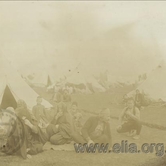 Βαλκανικοί Πόλεμοι, μουσουλμάνοι πρόσφυγες στον καταυλισμό κοντά στην Αμερικανική Γεωργική Σχολή (1912-1913).